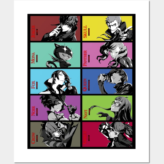 Phantom Thieves and Associates Wall Art by Nifty Store